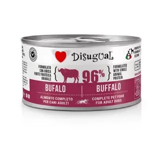 DISUGUAL MonoProtein buffalo bifeļa gaļas konservi suņiem 150g 